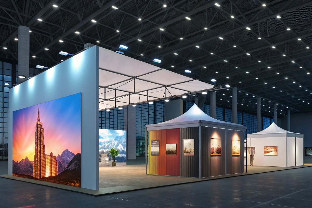 Examples of backlit fabric used for dynamic retail displays and architectural accents. Creative uses of backlit fabric in a retail environment